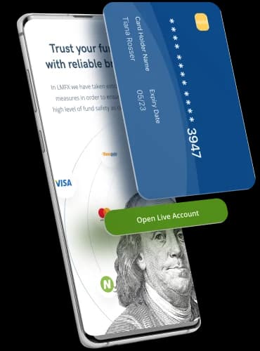 Open live account by safely securing money from your credit card
